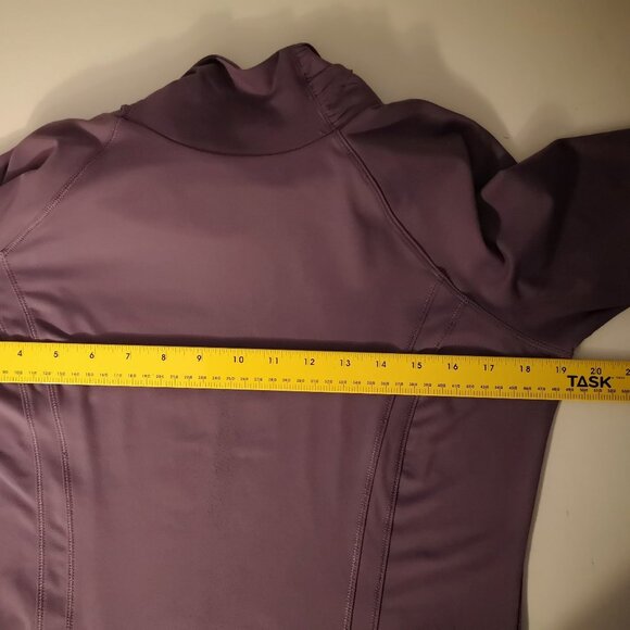 Hyba Ladies Long Sleeve Purple Mock Neck Exercise Top - Picture 6 of 6